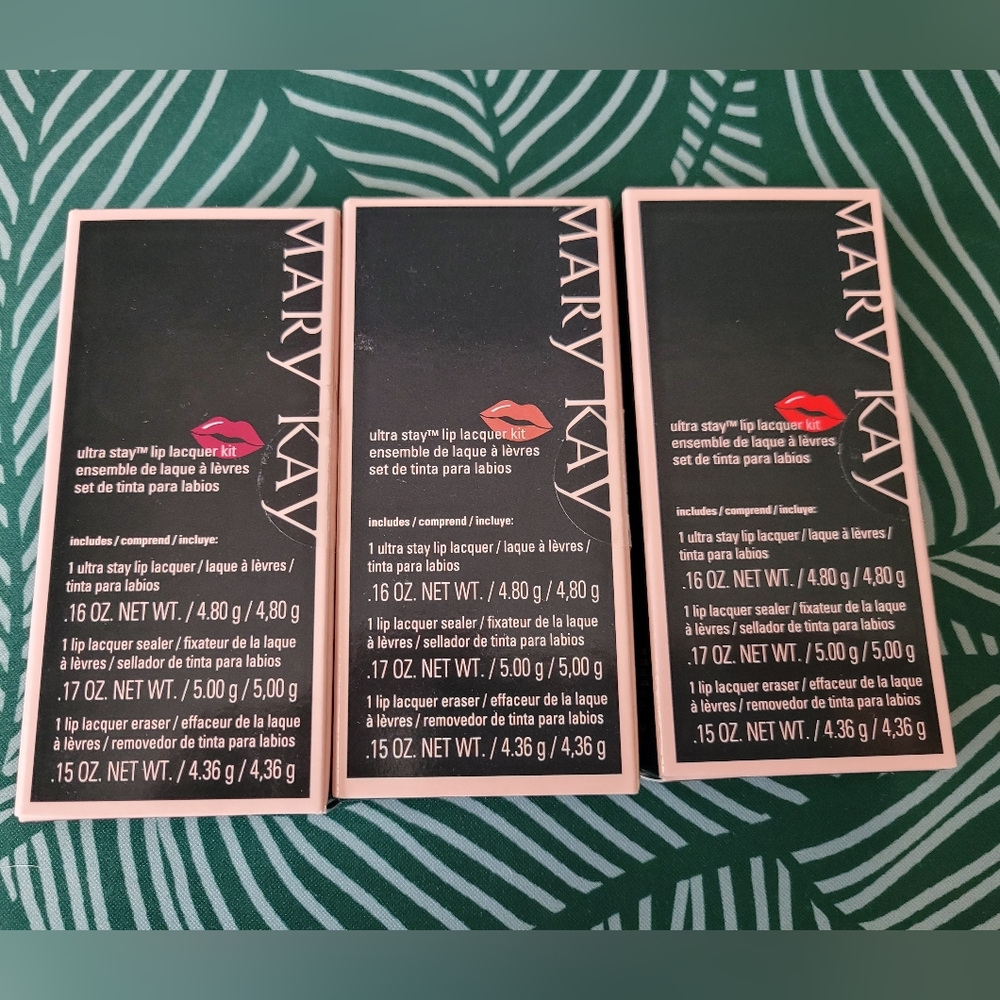 Discontinued Mary Kay Ultra Stay Lip Laquer set of 3 NIB
